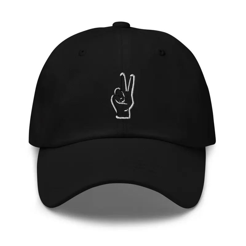 V sign cap